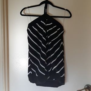 Torrid size 2 chevron halter top in black and whit